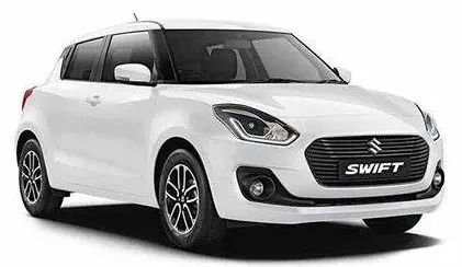 White Maruti Suzuki Swift hatchback