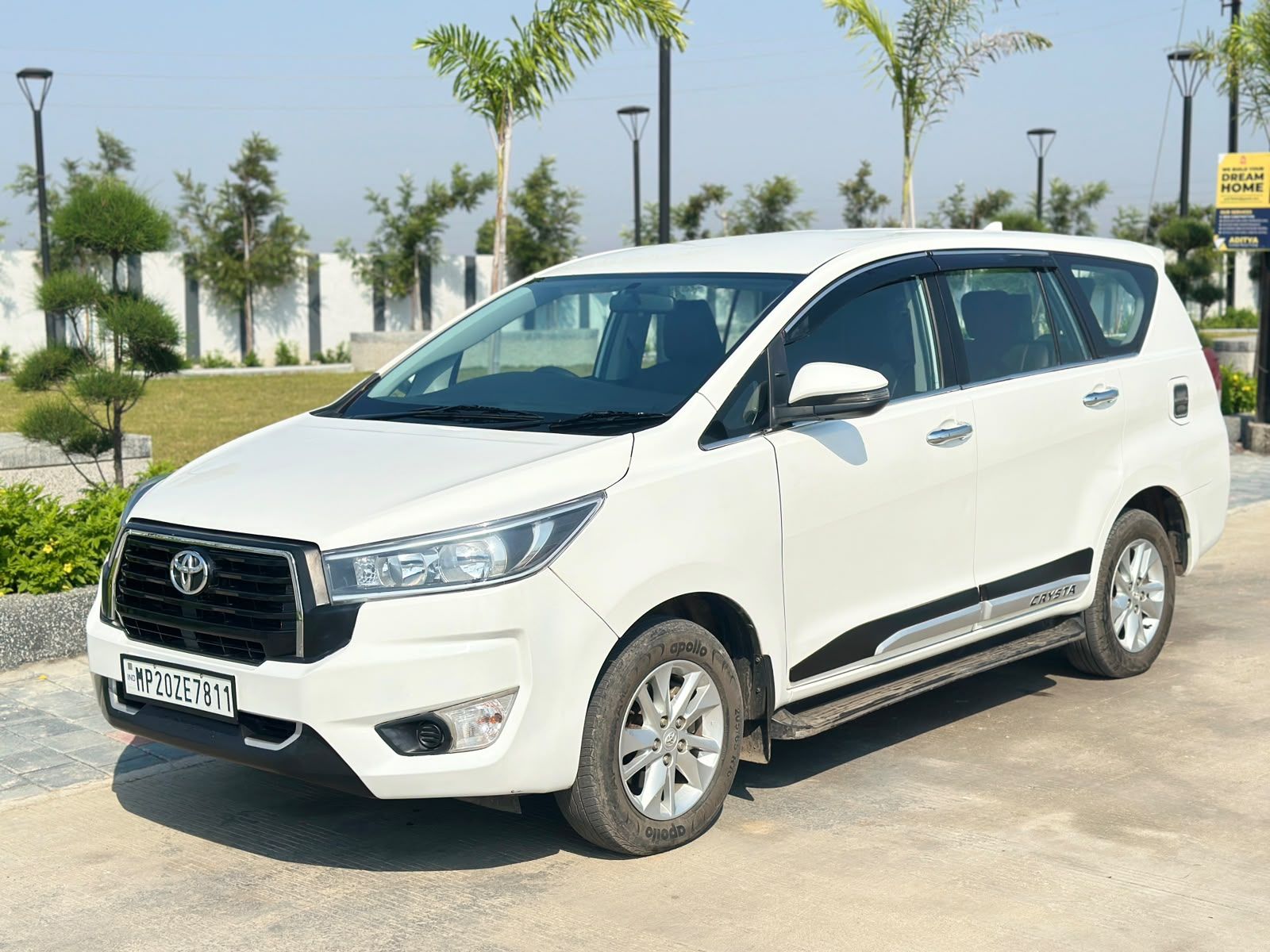 Toyota Innova Crysta available on rent from Dhruv Travels